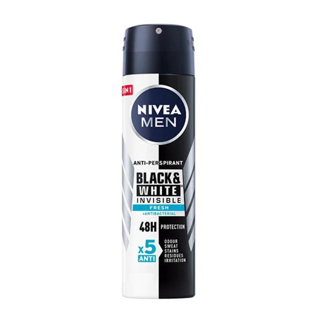 اسپری ضد تعریق مردانه نیوآ مدل Black White Fresh 48h حجم 150 میلی لیتر 102697733