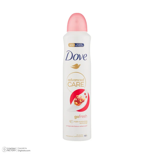 اسپری ضد تعریق زنانه داو مدل  Pomegranate حجم 250 میلی لیتر 102696380