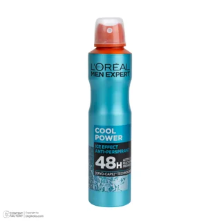 اسپری ضدتعریق مردانه لورآل مدل اسپری لورآل سری men expert مدل cool power حجم 250 میلی لیتر 102691664