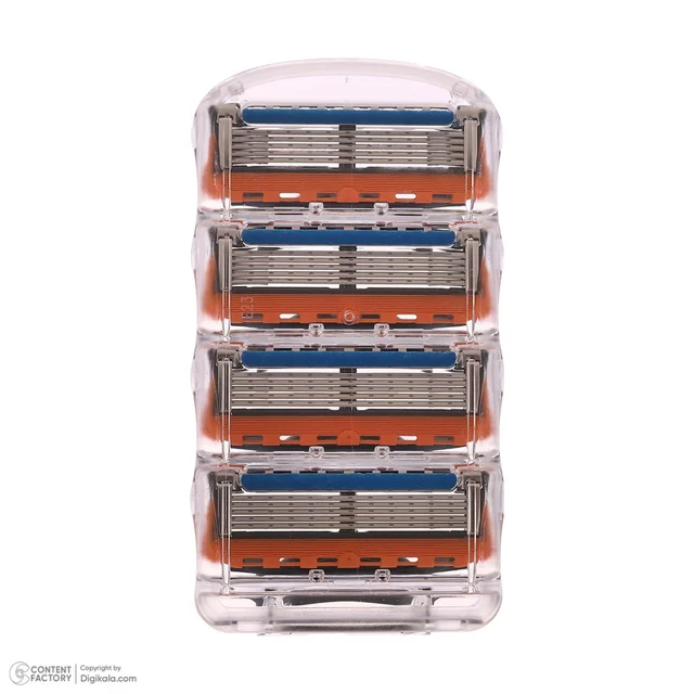 تیغ یدک ژیلت مدل Fusion 5 کد KGH بسته 4 عددی 102702644