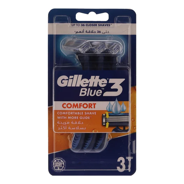 خود تراش ژیلت مدل BLUE3 COMFORT  بسته 3 عددی 102702698