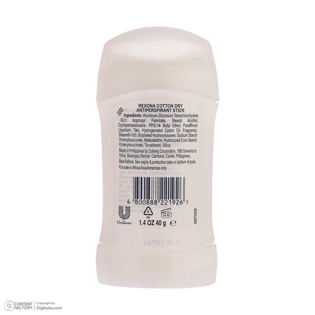 استیک ضد تعریق زنانه رکسونا مدل Cotton Dry با رایحه خنک وزن 40 گرم 102698713