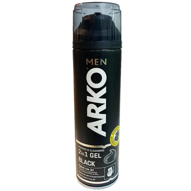 ژل اصلاح آرکو من مدل BLACK حجم 200 میلی لیتر 102695205