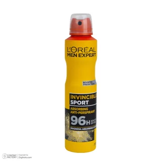 اسپری ضدتعریق مردانه لورآل مدل Invincible Sport حجم 250 میلی‌لیتر 102691541
