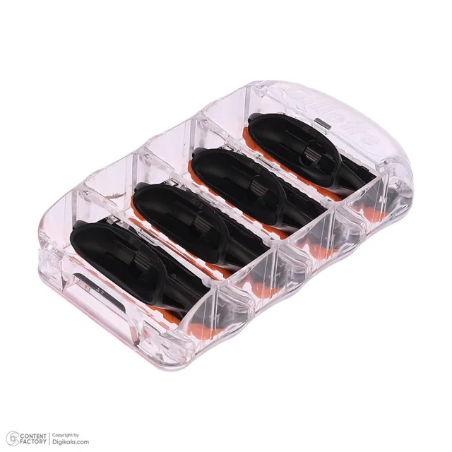 تیغ یدک ژیلت مدل Fusion 5 کد KGH بسته 4 عددی 102702645